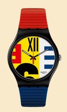 Swatch edición limitada REVIVAL 1987 bloque de seis a nueve colores SUOB171 NUEVO 41 mm