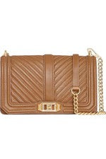 Bolso Bandolera Rebecca Minkoff Para Mujer Chevron Acolchado Love Dune
