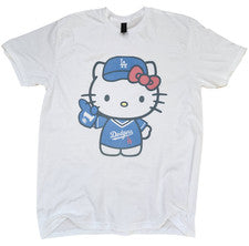 Camiseta Hello Kitty Equipo de Béisbol Los Ángeles Retro Vintage Estilo Suave Regalo