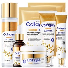Set de Cuidado de la Piel, 6 Piezas Juegos de Cuidado Facial Anti Envejecimiento para Mujer, Piel Reafirmante