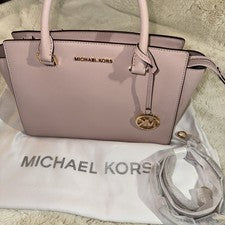 Bolso de mano Michael Kors Selma mediano para mujer cuero rosa bebé-nuevo sin etiquetas