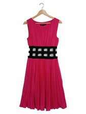 Vestido de cóctel BCBGMAXAZRIA rosa talla 36 cinturón recortado