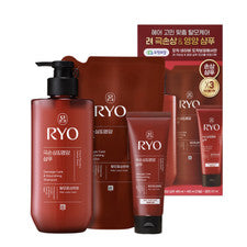 Champú RYO Hambit Cuidado y Nutritivo Daños 480 ml + Recarga 400 ml + Juego 112 ml