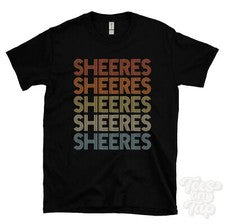 CAMISETA SHEERES ESTILO RETRO REPETIDO Hombre y Mujer Novedad Genial Nombre Regalo