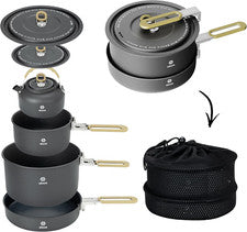 Utensilios de cocina portátiles para acampar