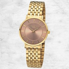 Regent Metal Reloj de Pulsera Señoras Cuarzo Oro Pulsera de Metal URF1494