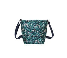 Bolso Bandolera de Hombro Earth Squared Jacquard Verde Azulado Bolso Organizador con Cremallera