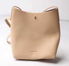 Bolso de hombro ajustable estilo cubo de cuero vegano Samara para mujer CL8 rosa OSFM