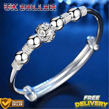Brazalete brazalete de plata de ley 925 para mujer joyas regalo de Navidad para ella*