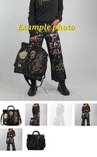 Bolso para mujer Shopper Arty estilo militar con bordado de encaje PVP £140