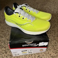 Zapatillas de running Saucony Freedom 4 para hombre talla 12,5 amarillas/blancas S20617-55 cítricas