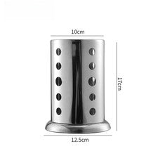 Soporte para cubiertos de acero inoxidable de 4 pulgadas para palillos y herramientas de cocina