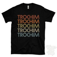 CAMISETA TROCHIM ESTILO RETRO REPETIDO Hombre y Mujer Novedad Genial Nombre Regalo