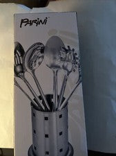 Juego de utensilios de acero inoxidable Parini 7 piezas duradero y fácil de limpiar NUEVO EN CAJA