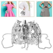 Bolsos Bandolera Mujer Estrás Bolso de Mano para Mujer Cadena Hombro