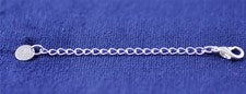 Extensión de cadena plata 925 cadena de extensión 5 cm estable pulsera collar