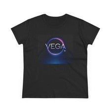Camiseta de algodón de peso medio para mujer - Camiseta gráfica 'VEGA', moda informal, [...]