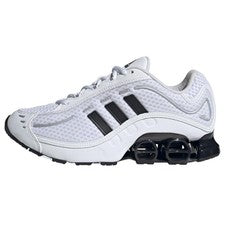 Adidas Megaride O1 Unisex Retro Tech Estilo de Vida Zapatilla - Blanco/Negro/Plateado
