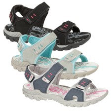 Mujer PDQ Deportes Caminar Sandalias Negro Azul Marino Gris Trail Damas Zapatos L498 UK 3-8