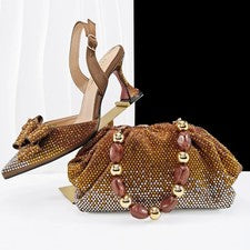 Juego de zapatos y bolsos estilo alta calidad para damas HC1-1