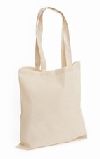 Lote de 1 3 5 10 20 25 50 100 Algodón EcoFriendly Regalo TOP Natural 42x38 Bolsos de Mano
