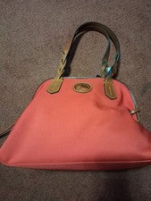 Cartera pequeña roja Dooney Bourke para mujer con cremallera abovedada IN435