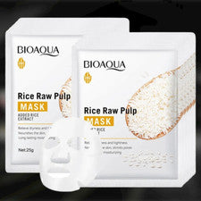 Mascarilla facial hidratante de arroz natural para el cuidado de la piel