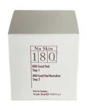 Nu Skin NuSkin 180 AHA Peeling Facial y Neutralizador Antienvejecimiento Kit de 2 Pasos 18 Almohadillas