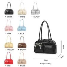 Bolso de hombro versátil de moda, material PU suave, bolso de mano informal grande lindo