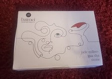 Juego de rodillos de jade BAIMEI y Gua Sha herramientas faciales de rodillo facial para rutina de cuidado de la piel