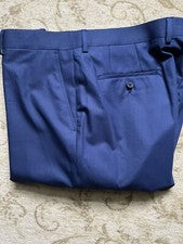 Pantalones The Savile Row Company Azul “STRAND” Frente Plano Tallas 36 y 38