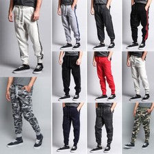 Pantalones deportivos informales de vellón para gimnasio de entrenamiento activo de peso pesado para hombre