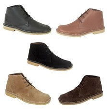 Nuevas botas de gamuza para hombre del desierto todas las tallas con cordones moda tobillo zapatos inteligentes