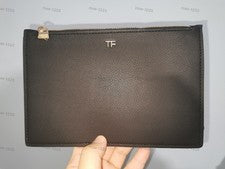 Tom Ford Beauty Slim Negro Bolsa Bolso sin asas Bolso de maquillaje Nuevo Sellado 21 cm x 14 cm