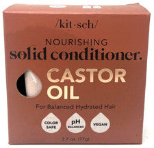 Acondicionador sólido nutritivo Kitsch sellado 2,7 oz cada aceite de ricino