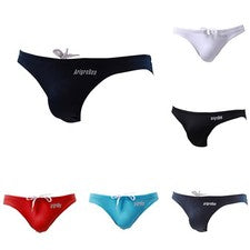 Sexy Ropa Interior Para Hombres Cintura Baja Bañador Calzoncillos Deporte Natación Traje de Baño Boxer
