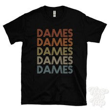 CAMISETA ESTILO RETRO REPETIDO MUJER Hombre y Mujer Novedad Genial Nombre Regalo