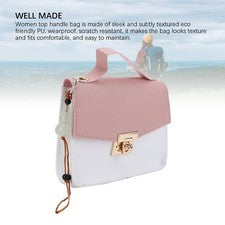 Lindo bolso de hombro rosa con asa superior para mujer resistente a los arañazos con TU