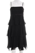 Vestido de cóctel zero elegante mujer negro talla 34 poliéster