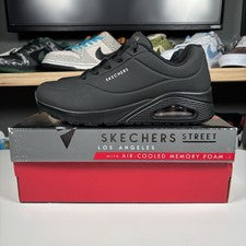 Zapatos con cordones negros #73690 talla 8,5 Skechers para mujer UNO Stand On Air