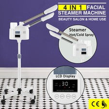 Vaporizador facial profesional boquilla caliente/frío ozono salón de belleza spa máquina para el cuidado de la piel