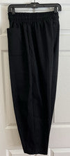Pantalones negros S&cH Uniformes para hombre estilo mediano/regular 93758LK cintura elástica/cordón