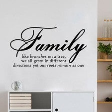 Pegatinas de pared para hogar familiar calcomanías extraíbles decoración adorno Reino Unido