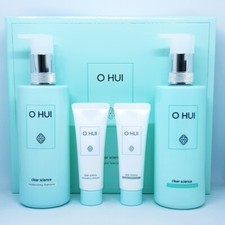 O HUI Clear Science Cuidado del Cabello Set Especial 4 Artículos Champú Acondicionador K-Beauty