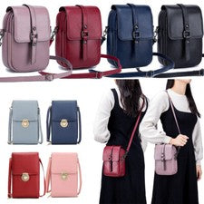 Bolso Bandolera de Cuero para Dama Mochila de Viaje de Gran Capacidad Cartera para Teléfono