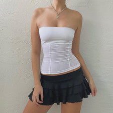 Mujer Moda Tendencia Color Sólido Funda Sin Mangas Simple Informal Prendas para el torso Calado