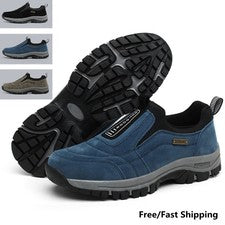 Zapatillas deportivas para hombre para correr al aire libre sin cordones informales para caminar zapatos para senderismo