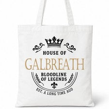 Bolso de Mano de Algodón GALBREATH Casa del Apellido Idea de Regalo
