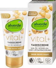 Alverde COSMÉTICA NATURAL Crema Facial Vital+ 50 ml, Cuidado Natural de la Piel