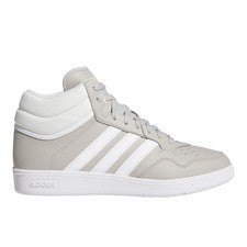 Tenis informales Adidas Hoops 4.0 de caña alta grises para hombre JQ9997